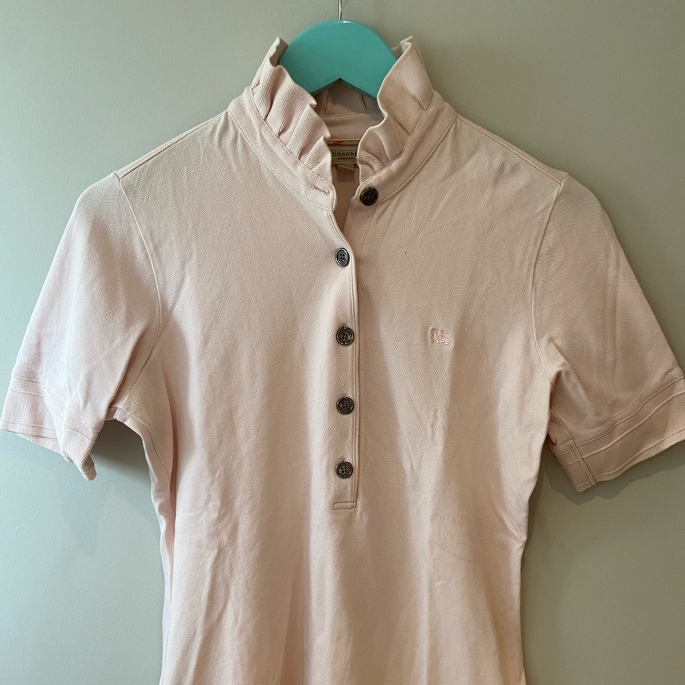 Burberry Baby Pink Polo Blouse